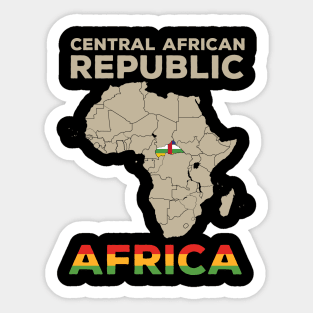 Central African Republic-AFRICA Sticker